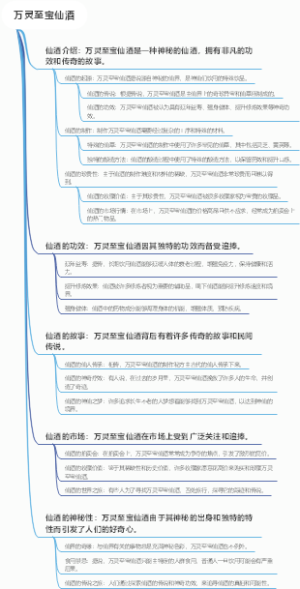 万灵至宝仙酒