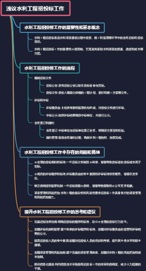 浅议水利工程招投标工作