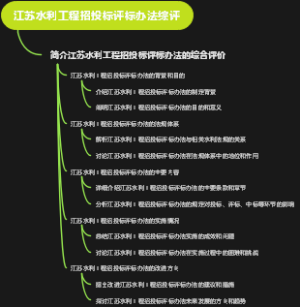 江苏水利工程招投标评标办法综评