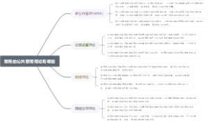 常用的公共管理理论有哪些