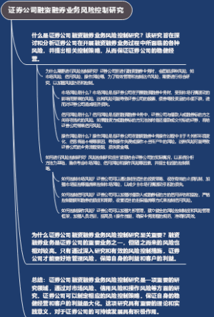 证券公司融资融券业务风险控制研究