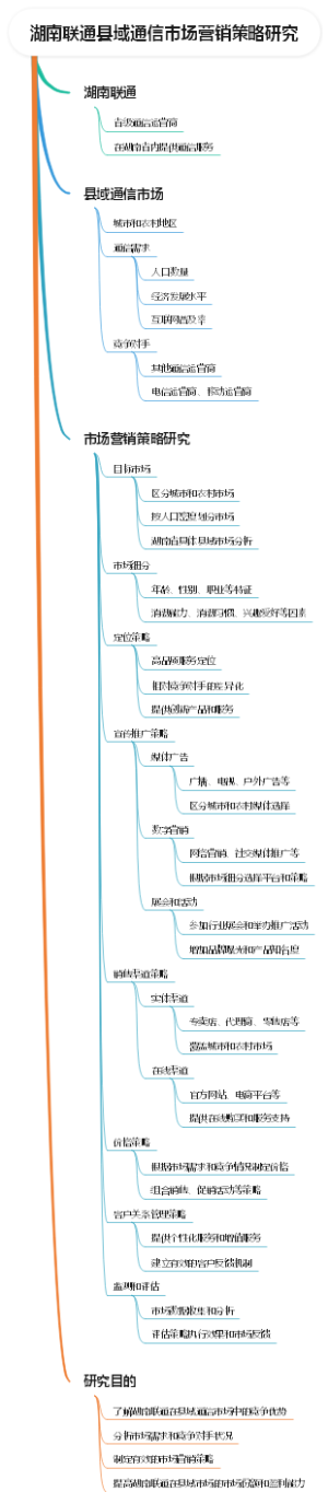湖南联通县域通信市场营销策略研究