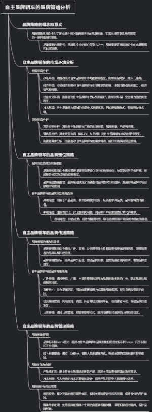 自主品牌轿车的品牌策略分析
