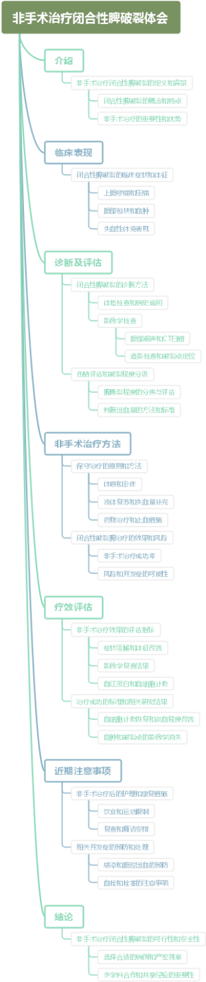 非手术治疗闭合性脾破裂体会
