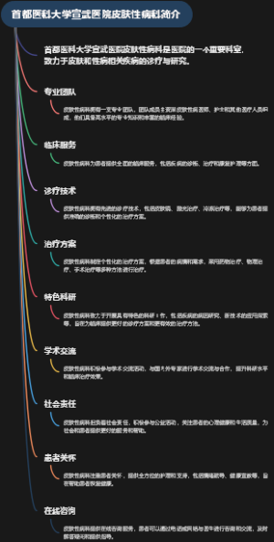 首都医科大学宣武医院皮肤性病科简介