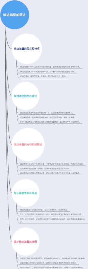 镶边海星的用法