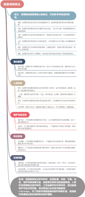 狐狸尾的用法