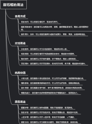 甜石榴的用法
