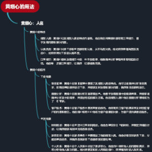 黄细心的用法