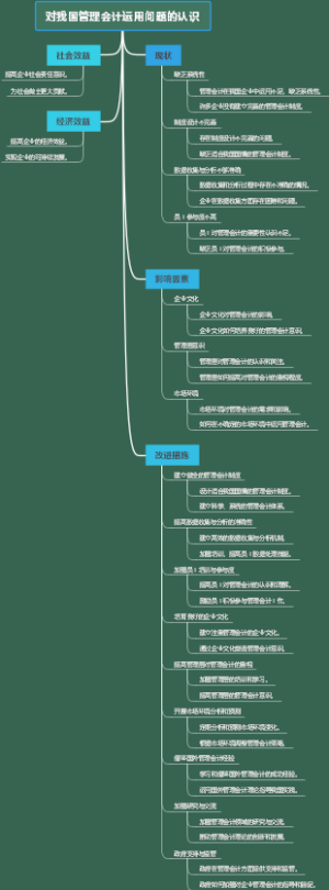 对我国管理会计运用问题的认识