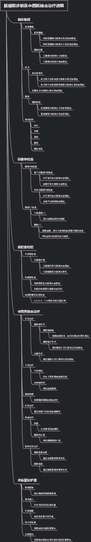 肠梗阻诊断及中西医结合治疗进展