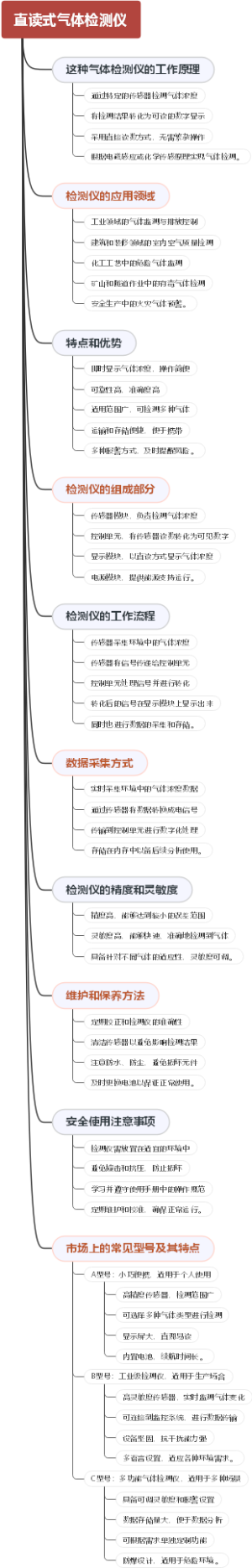 直读式气体检测仪