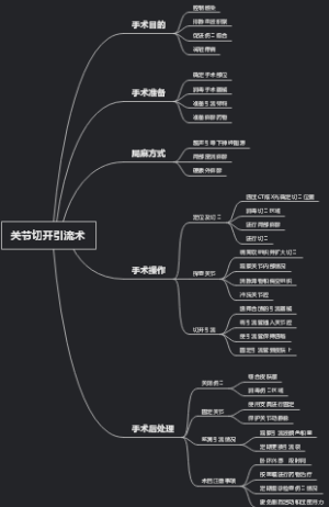 关节切开引流术