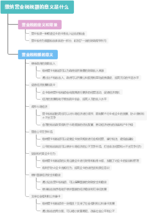 缴纳营业税税额的意义是什么