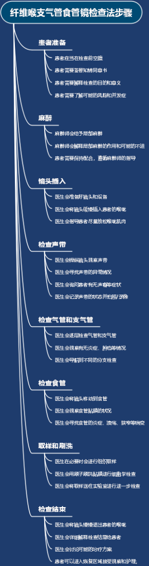 纤维喉支气管食管镜检查法步骤