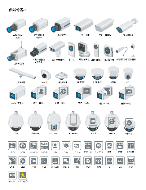 弱电VISIO图库-前端设备