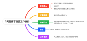 7天营养享瘦营工作安排