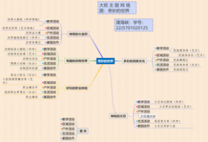大班主题网络图-奇妙的世界