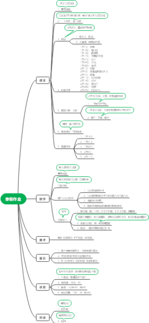 小学寒假作业