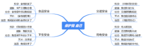 保护我自己 大班 主题网络图