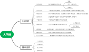 人体的系统一点知识点