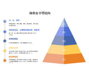 膳食金字塔结构图