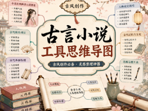 古言小说工具思维导图作品集