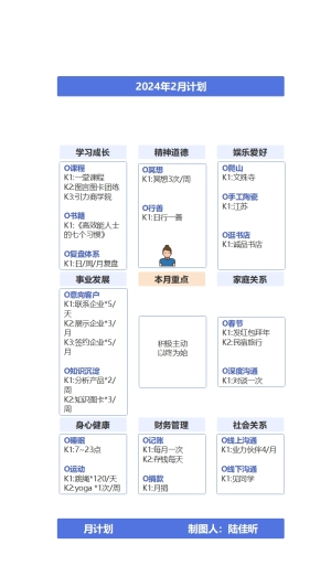 月计划