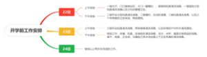 开学前工作安排