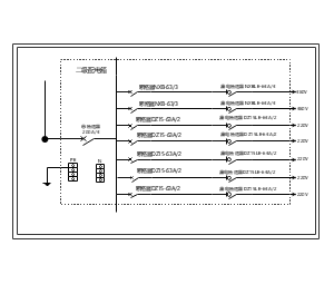 二级配电箱总200A 7回路