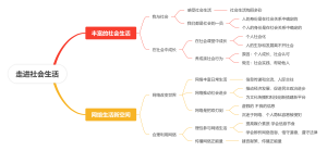 走进社会生活思维导图