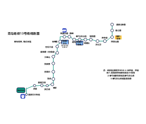 青岛13号线线路图