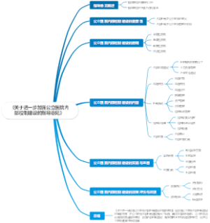公立医院内部控制建设体系思维导图