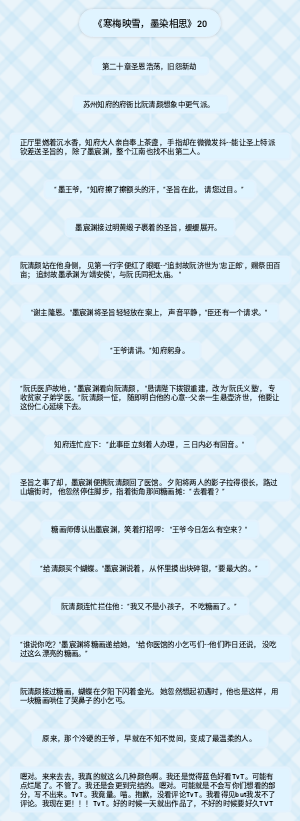 《寒梅映雪，墨染相思》20