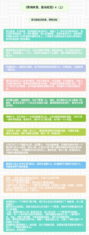 《寒梅映雪，墨染相思》4（上）