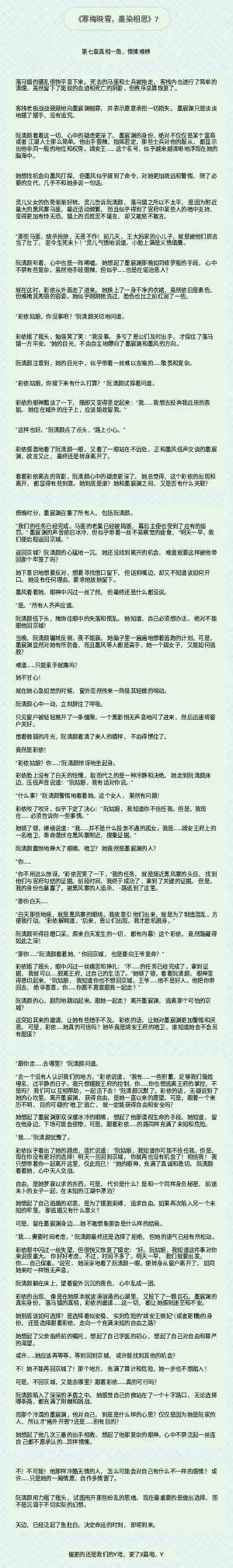 《寒梅映雪，墨染相思》7