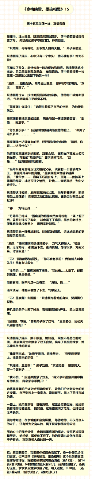 《寒梅映雪，墨染相思》15