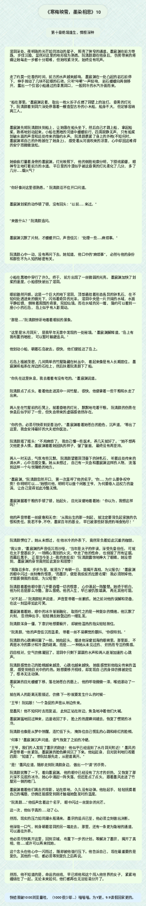 《寒梅映雪，墨染相思》10