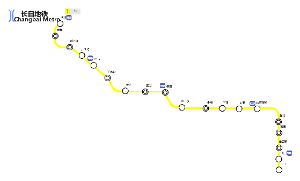 长白地铁1号线路图（免费版）