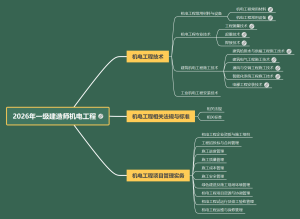 2026年一级建造师机电工程