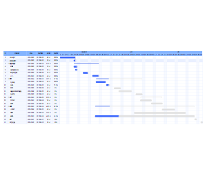 项目进度甘特图