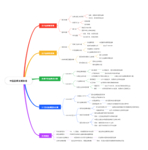 中国品牌发展脉络思维导图