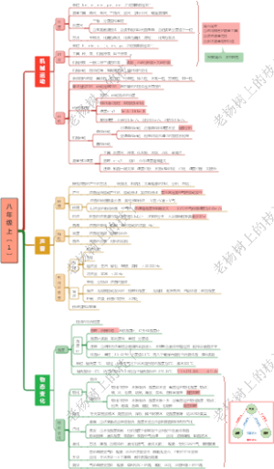 初中物理--八年级上册思维导图