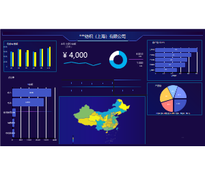 纺织公司销售数据BI图