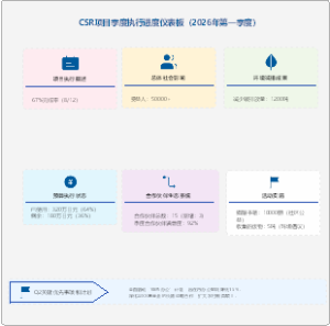 CSR项目季度执行进度看板