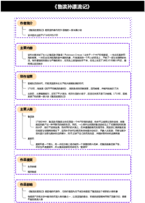 《鲁滨孙漂流记》