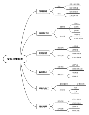 贝母思维导图