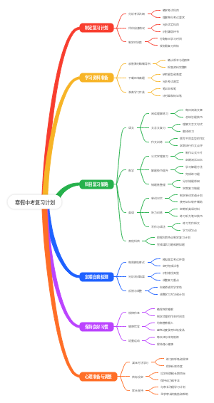 寒假中考复习计划