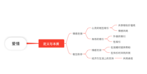 爱情思维导图