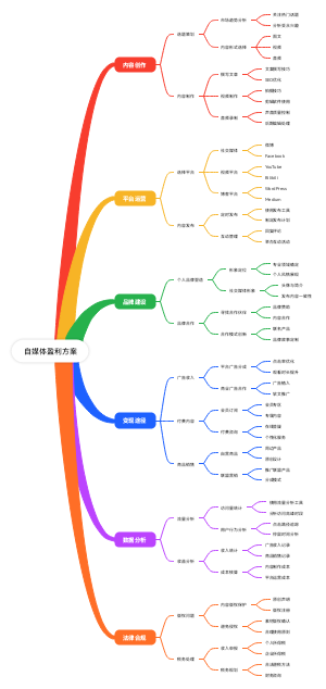 自媒体盈利方案